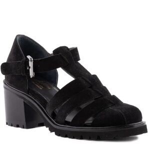 Seychelles Latchkey lug sole fisherman sandal black NEW 10